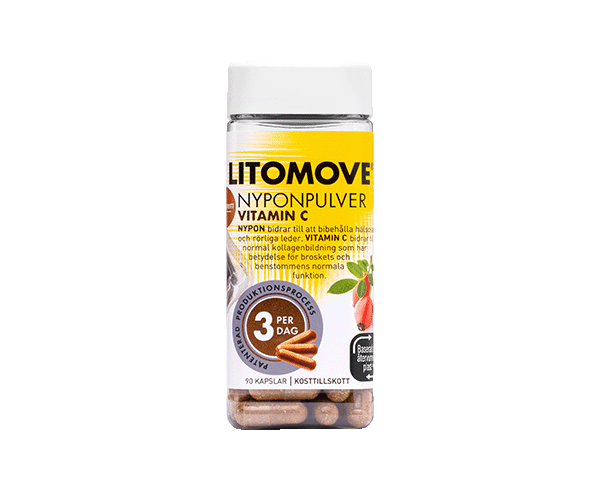 Litomove Nyponpulver vitamin C kapslar 90 st